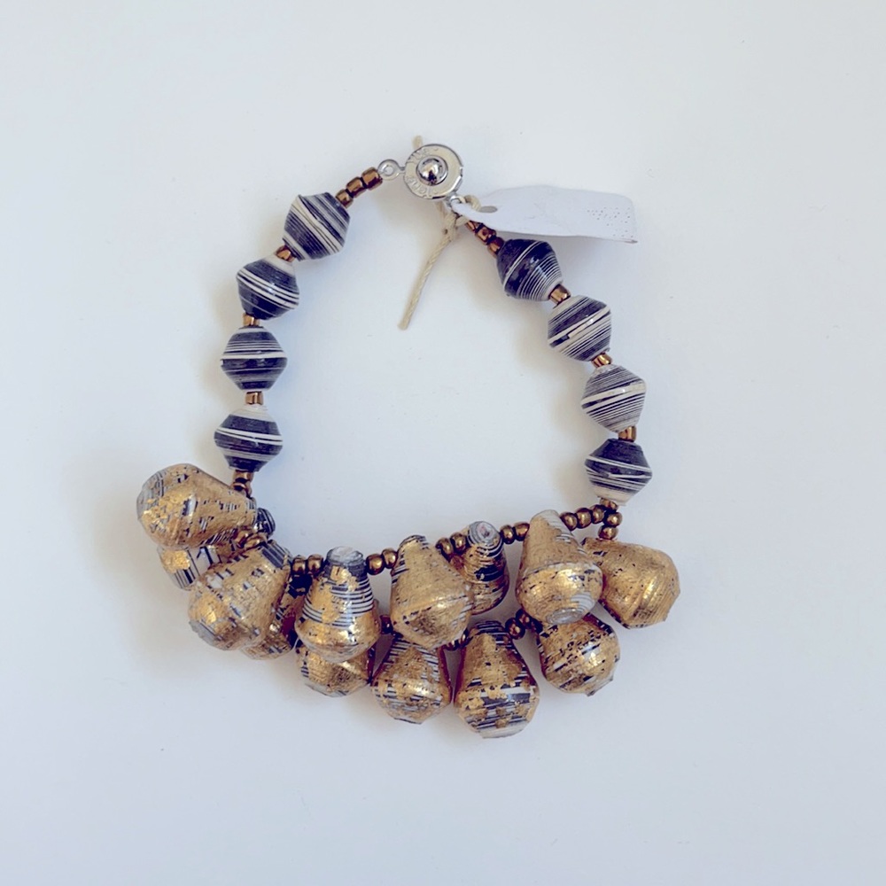 31 Bits Marbled Gold Bracelet